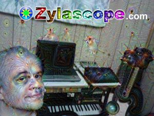 Geoff in the Zylascope studio