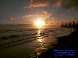 Sunrise in Australia, East Coast 2022- Dale Rosa - Zylascope Contributor