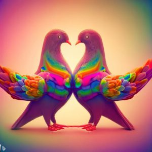Pigeons In Love