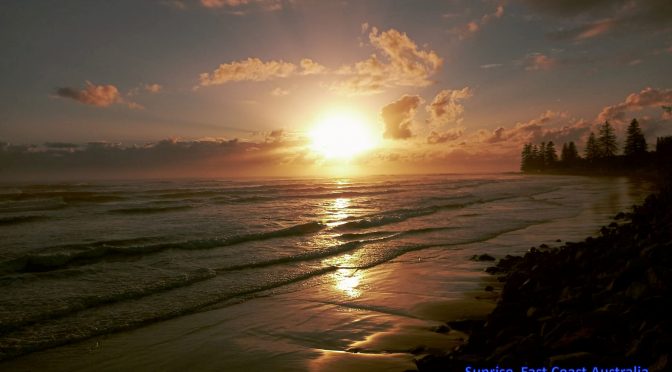 Sunrise in Australia, East Coast 2022