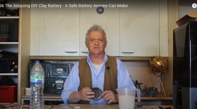 The amazing do-it-yourself clay battery. A safe battery anyone can make. Robert Murray Smith